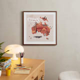 "Animals of Australia" - Art Print in Copper by Kamala Nahas - In a Room