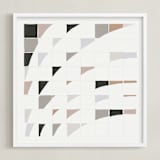 "Insight" - Art Print in Desert rose by Jennifer Morehead - Framed