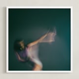 "Don't Go" - Art Print in Teal by Derick W Daily - Framed