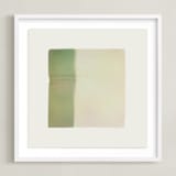 "Quatrain 1" - Art Print in Avocado by Kamala Nahas - Framed