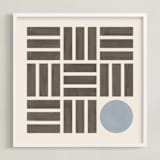 "Ki Ni Maru" - Art Print in Espresso by Yohaku Oshima - Framed