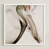 "Decline" - Art Print in Latte by Anne Ciotola - Framed