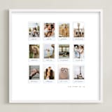 "Twelve Photo: Square Framed Photo" - Framed Photo in White by Olivia Kanaley Inman - Framed