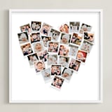 "Holiday Heart Snapshot Mix®: Framed Photo" - Framed Photo in White by Minted - Framed