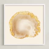 "Rocks & Minerals 2" - Art Print in Peach by Baumbirdy - Framed