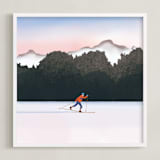"Nordic Love" - Art Print in muted by Shannon - Framed