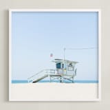 "Venice Beach" - Art Print in Color by Jessica C Nugent - Framed