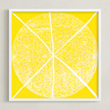 "Lemonade & Moonbeams" - Art Print in Lemon by Kerry Doyle - Framed
