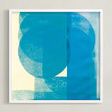 "filtered 2" - Art Print in cobalt by Kate Capone - Framed