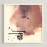 "There's A Lot Going On Underneath" - Art Print in mad mauve by Lauren Packard - Framed