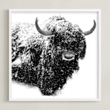 "Below Zero" - Art Print in Black and White by Leslie Le Coq - Framed