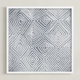 "Abstract Geode 3" - Art Print in Ash by Kerry Doyle - Framed