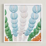 "Paper Lanterns" - Art Print in Evening light by Catherine Culvenor - Framed