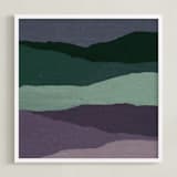 "cool shades" - Art Print in lavendar by Baumbirdy - Framed