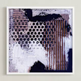 "Trip" - Art Print in mauve by Amanda Phelps - Framed