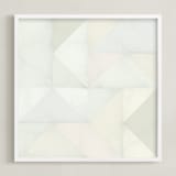 "quilt block 01" - Art Print in Green Spring by Leanne Friedberg - Framed