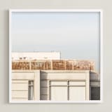 "City squares 2" - Art Print in Desert by Lisa Sundin - Framed