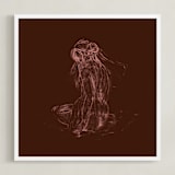 "vaporeux deux" - Art Print in coffee by Ramnik Velji - Framed