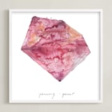 "January - Garnet" - Art Print in Garnet by Naomi Ernest - Framed