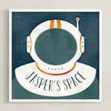 "Space to Explore" - Personalized Art Print in Galaxy by Heather Schertzer - Framed