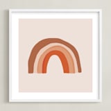 "After the Rain" - Art Print in Desert Rose by Alicia Schultz - Framed