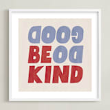 "Words to Grow On" - Art Print in Patriotic by Carrie ONeal - Framed