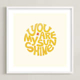"Forever Sunshine" - Art Print in Sunflower by Carrie ONeal - Framed