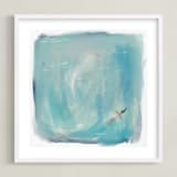 "Coastal Dreaming" - Art Print in Pond by Britt Mills - Framed
