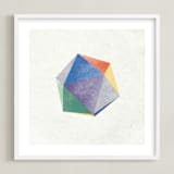 "dreamy icosahedron" - Art Print in Rainbow by Sumak Studio - Framed