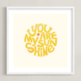 "Forever Sunshine" - Art Print in Sunflower by Carrie ONeal - Framed