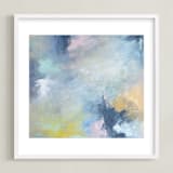 "Blissful Escape No. 1" - Art Print in Periwinkle by Julia Contacessi - Framed