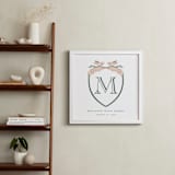 "Bunny Crest: Custom Print" - Custom Print in Evergreen by Vivian Yiwing - In a Room