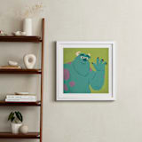 "Sulley & Mike I" - Art Print in Monster Green by Kiersten Garner - In a Room