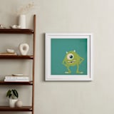 "Mike from Disney and Pixar's Monster's Inc" - Art Print in Green by Kiersten Garner - In a Room