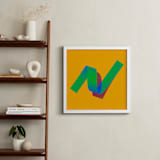 "Twist" - Art Print in Yellow Twist by Andrew McClintock - In a Room