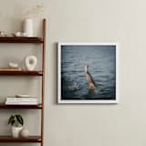 "Just off the dock I" - Art Print in Steel Blue by Jacquelyn Sloane Siklos - In a Room
