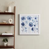 "Blue Arrangement" - Art Print in Blue by Elena Kulikova - In a Room