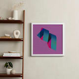 "Twirl" - Art Print in Purple Twirl by Andrew McClintock - In a Room