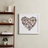 "Holiday Heart Snapshot Mix®: Framed Photo" - Framed Photo in White by Minted - In a Room