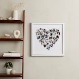 "Heart Snapshot Mix® Photo Art" - Framed Photo in White by Minted - In a Room