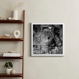 "ruined Pontiac" - Art Print in Black and White by Alaric Yanos - In a Room