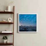 "Departure" - Art Print in Dusk Blue by Andrew McClintock - In a Room
