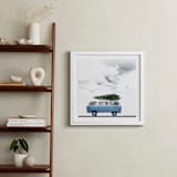 "Christmas in Jupiter" - Art Print in Christmas Blue by Maja Cunningham - In a Room