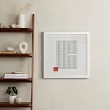 "Folded Lines" - Art Print in White by Jennifer Morehead - In a Room