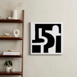 "Bold Pathways" - Art Print in Black on White by Ilana Greenberg - In a Room