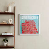 "Map of San Francisco" - Art Print in SoMa by Alex Elko Design - In a Room