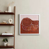 "rusted dream" - Art Print in rusted red by tina johnson - In a Room