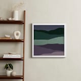 "cool shades" - Art Print in lavendar by Baumbirdy - In a Room