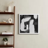 "Construct 1" - Art Print in Black and White by Ashleigh Ninos - In a Room