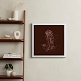 "vaporeux deux" - Art Print in coffee by Ramnik Velji - In a Room